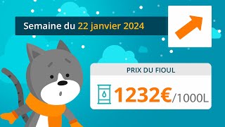 Prix ​​du fioul domestique  semaine du 22 janvier 2024 [upl. by Erehpotsirhc]