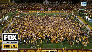 Minnesota UPSETS No 11 USC 🚨 crowd storms field  FOX College Football [upl. by Solracesoj]