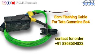 ECM FLASHING TATA BS4 CUMMINS  How to connect Ecm flashing cable to tata cummins bs4 Ecm [upl. by Sancha]