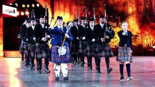 Celtic solodance Zara Cupples 11 with UBPBpipeband  Sankt Galler Tattoo [upl. by Nhabois]