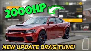 2000HP Dodge Charger hellcat Drag Tune in CPM2  Car Parking Multiplayer 2 [upl. by Bohon]