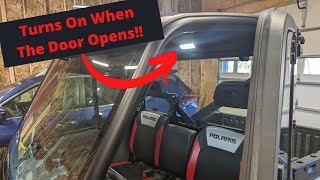 Dome Light Installation With Door Switch Polaris Ranger UTV [upl. by Londoner295]