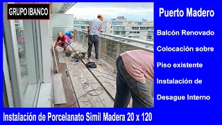 Instalación de Porcelanato simil madera  Tile  Colocación Ceramicas [upl. by Inanak59]