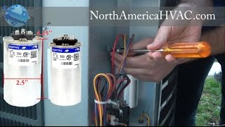 How to replace a Capacitor  HVAC AC Capacitor Replacement [upl. by Krakow16]