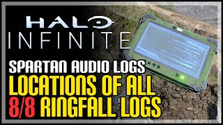 All Ringfall Spartan Audio Log Locations Halo Infinite [upl. by Lahcar591]