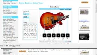 Online Guitar and Bass Tuner [upl. by Affra]