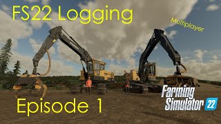 Starting our own Logging Company  FS22 Logging Mulitplayer  Episode 1 [upl. by Eedoj]