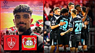 BITTERES REMIS 🥲⚫️🔴 GEGEN STARKES BREST STADE BREST VS BAYER LEVERKUSEN  Stadionvlog [upl. by Saire]