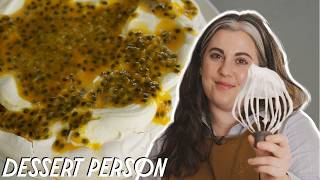 Easy Pavlova Recipe with Claire Saffitz  Dessert Person [upl. by Winslow]