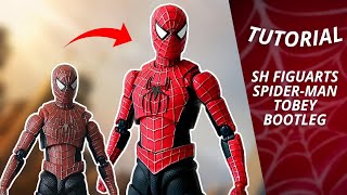 TUTORIAL  Cómo mejorar un Bootleg SH Figuarts de SpiderMan [upl. by Yesdnik]