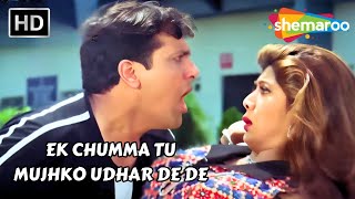 Ek Chumma Tu Mujhko Udhar De De  Shilpa Shetty Govinda  Alka Yagnik Romantic Song  Chhote Sarkar [upl. by Ahsinaj]