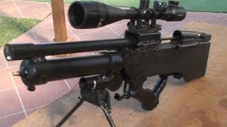 Homemade pre charged air rifle airsoft gun sniper rifle [upl. by Nyladam972]