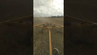 Merging 18 windrows with the VR1224🚜youtubeshorts shorts ranching cattle johndeere russwins [upl. by Ayad]