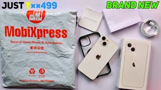 Mobixpress 2nd Hand IPhone 13 Just ₹××500 Me 🫤 Unboxing amp Quality Test 🔥 [upl. by Maurise]