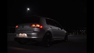 ECS Tuning Valved MK7 GTI Catback Exhaust No Burble Tune [upl. by Yremrej]