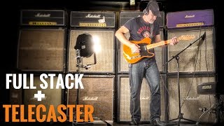 Cheapest Telecaster through a Vintage Marshall Full Stack [upl. by Billie891]