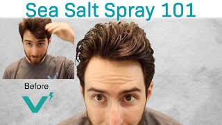 Sea Salt Spray 101  How To Style Mens Hair Fast With Sea Salt Spray [upl. by Camila]