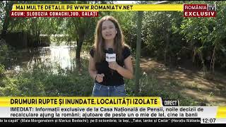 Drumuri rupte si inundate Localitati izolate [upl. by Bindman]