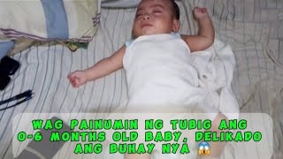 Bakit bawal painumin ng tubig ang 0 to 6 months old na baby 👶 🤔 baby infant newborn nowater [upl. by Hal]