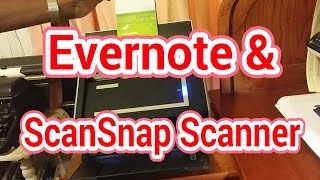 Quick Start Guide to Fujitsu Scan Snap amp Evernote [upl. by Clorinde]