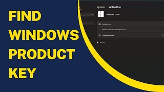 Find Windows Product Key [upl. by Ajna910]