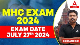 MHC Exam Date 2024  Madras High Court Exam Date 2024  Adda247 Tamil [upl. by Notsirhc]