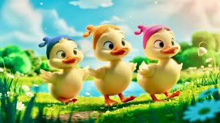 Five Little Ducks Rhyme Song  Popular Nursery Rhyme amp Lyrics for Kids  Educational Kids Songs [upl. by Ninette877]