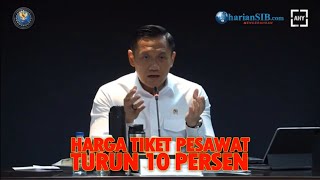 HARGA TIKET PESAWAT TURUN 10 PERSEN [upl. by Atikihs]