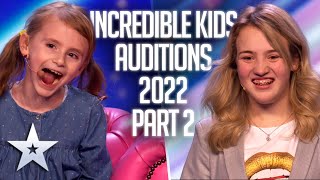 INCREDIBLE kids auditions 2022 Part 2  Britains Got Talent [upl. by Aimek389]