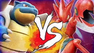 Pokken Tournament DX Blastoise vs Scizor Nintendo Switch [upl. by Nyrret]