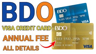 BDO Unibank Visa Credit Card Details  BDO Cards [upl. by Banerjee266]