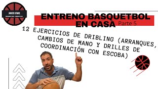 EJERCICIOS de BASQUETBOL Entrena en CASA 🏠 Dribling Arranques y Coordinación [upl. by Elohcim]