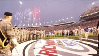 2010 NASCAR NATIONAL ANTHEM 29th DIV BAND [upl. by Ellehctim]