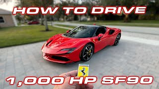 How to drive the 1000 HP Ferrari SF90 Stradale [upl. by Wilkey]