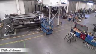 Cometal Engineering 25MN back loading press  Mäkelä Alu Oy 2017 [upl. by Ainos]