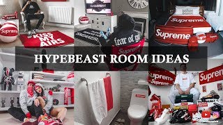 HYPEBEAST ROOM IDEAS  SNEAKER CLOSET  HYPEBEAST ROOM DECOR 2019 [upl. by Adiuqal]