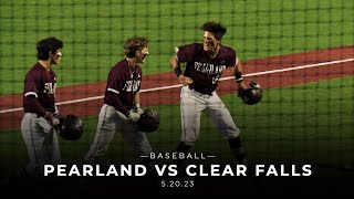 Clear Falls vs Pearland Baseball 52023 [upl. by Simetra306]