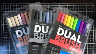 Coloring with Tombow Dual Brush Marker Tips amp Techniques [upl. by Bourn]