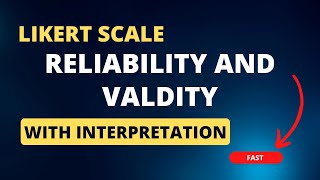 Reliability and Validity of questionnaires on SPSS [upl. by Assirralc]