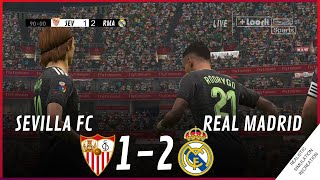 SEVILLA vs REAL MADRID 12 MATCH HIGHLIGHTS  VideoGame Simulation amp Recreation [upl. by Berghoff]