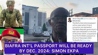 BROADCAST SIMON EKPA SET DATE FOR BIAFRA INTERNATIONAL PASSPORT [upl. by Soni]