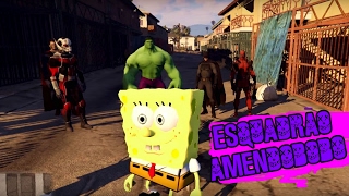 ESQUADRÃO SUICIDA AMENDOBOBO  BoB Esponja no GTA V MODS [upl. by Enitsirhc340]