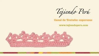 Borde tejido a crochet  6 [upl. by Tally]