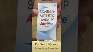 Allerdine eye drops  Tamil  Dr Syed Moosa  Eye Doctor [upl. by Nairda]