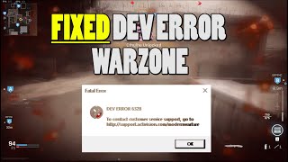 How To Fix Dev Errors COD WARZONE Geforce amp Radeon [upl. by Whall]