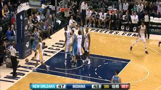 Roy Hibbert ALL 11 Blocks vs Hornets  112112 [upl. by Ardenia]