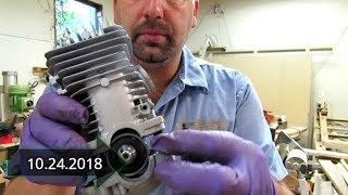 Part 1 MS290 to MS390 Engine Conversion Swap 46mm to 49mm 56cc to 641cc [upl. by Lawler]