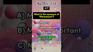 English Synonym Quiz 🧠 Short Video english synonyms quiz learnenglish knowledge puzzle drill [upl. by Eloken]