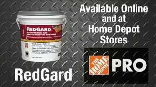 RedGard Waterproofing and Crack Prevention Membrane for Pros  The Home Depot [upl. by Maxey946]