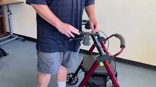 Adjusting the brakes on your rollator [upl. by Dranal]